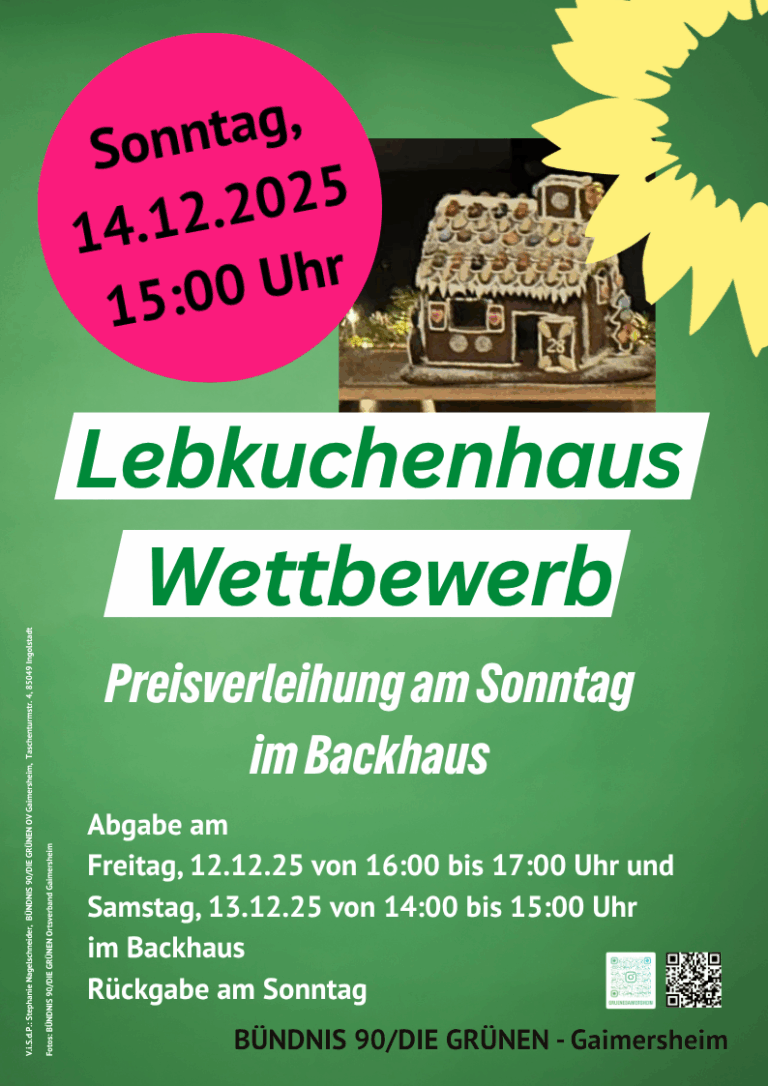 Lebkuchenhaus – Wettbewerb